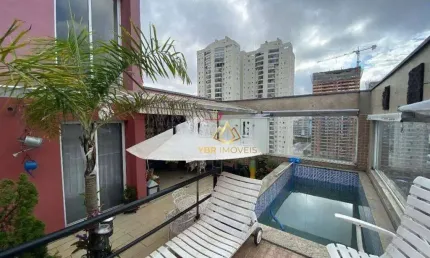 Cobertura com 4 dormitórios à venda, 467 m² por r$ 2.809.000 - jardim - santo andré/sp