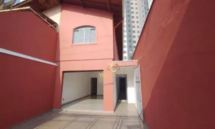 Sobrado com 3 dormitórios para alugar, 184 m² por r$ 5.034/mês - vila sacadura cabral - santo andré/sp