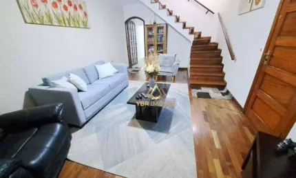 Sobrado com 3 dormitórios à venda, 181 m² por r$ 632.000 - vila guarani - santo andré/sp