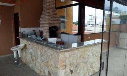 Cobertura com 3 dormitórios à venda, 114 m² por R$ 850.000,00 - Utinga - Santo André/SP