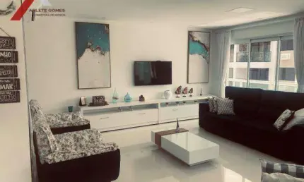LINDO, COMPLETO E ENCANTADOR Apartamento com 3 dormitórios à venda, 180 m² por R$ 1.696.000 - Centro - Guarujá/SP