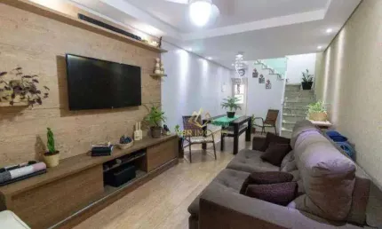 Sobrado com 3 dormitórios à venda, 180 m² por R$ 760.000,00 - Vila Pires - Santo André/SP