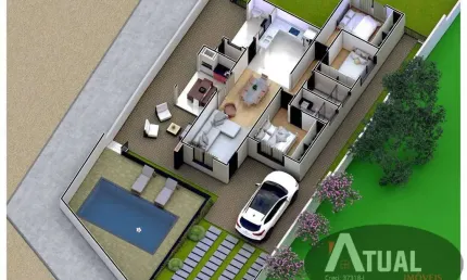 Vende-se - casa na planta - Bairro Estância Brasil - Atibaia/SP