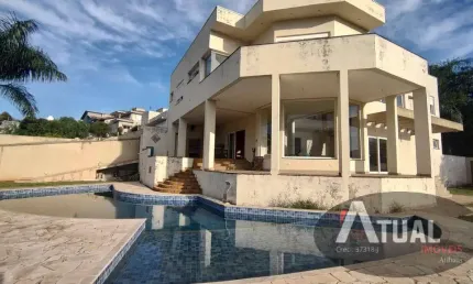 SOBRADO 5 DORMITORIOS EM ATIBAIA CONDOMINIO FECHADO SÓ 40 MINUTOS DE S.P.