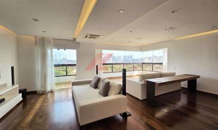 Apartamento de Luxo para Locação na Cidade de São Paulo-SP, Bairro Cidade Monções: 3 Quartos, 3 Suítes, 1 Sala, 5 Banheiros, 4 Vagas, 222m².