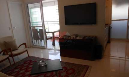 Apartamento de Alto Padrão para Locação na Cidade Monções, São Paulo-SP: 1 Quarto, 1 Suíte, 1 Sala, 2 Banheiros, 1 Vaga de Garagem, 53m².