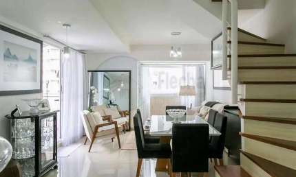 LINDA COBERTURA DUPLEX 130M² PRONTA PARA MORAR EXCELENTE LOCALIZAÇÃO - 3 dormitórios (sendo uma suíte) e 2 vagas.