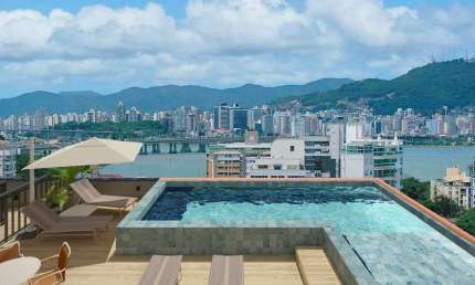 Apartamento com 1 quarto à venda na Rua Pascoal Simone, --, Coqueiros, Florianópolis por R$ 458.993
