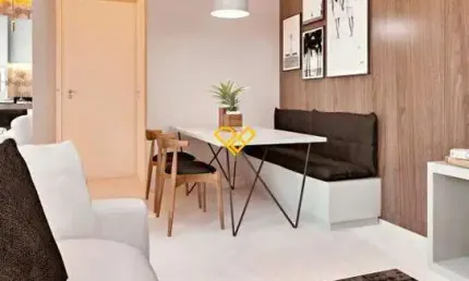 Apartamento com 2 quartos à venda no Estuário, Santos 