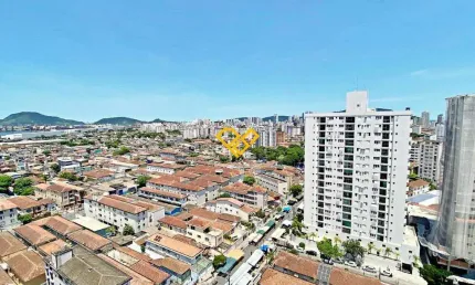 Apartamento com 2 quartos à venda no Estuário, Santos 
