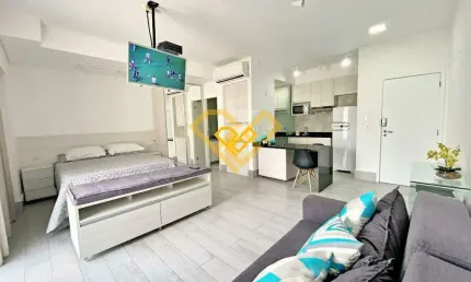 Apartamento com 1 quarto à venda no Pompéia, Santos 