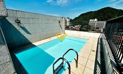 Cobertura com 3 quartos para alugar na Vila Belmiro, Santos 