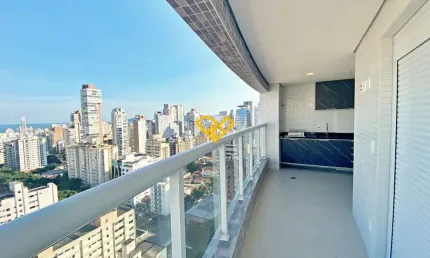 Apartamento com 2 quartos para alugar no Boqueirão, Santos 