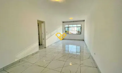 Apartamento com 02 quartos para alugar em santos/sp.