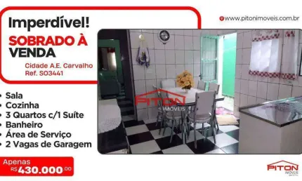 Sobrado - Cidade Antônio Estevão de Carvalho - São Paulo/SP