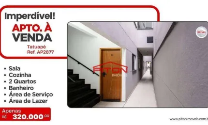 Apartamento com 2 quartos à venda na Rua Monte Santiago, 19, Tatuapé, São Paulo