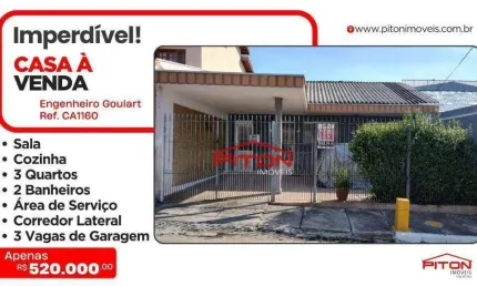 Casa com 3 quartos à venda na Rua Antônio de Souza Landim, 56, Engenheiro Goulart, São Paulo