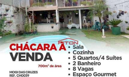 Chácara / sítio com 5 quartos à venda na Rua Santa Catarina, 32, Centro, Mogi das Cruzes