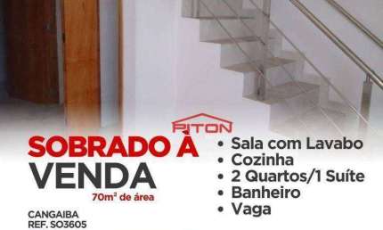 Casa com 2 quartos à venda na Rua Catateus, 46, Cangaíba, São Paulo