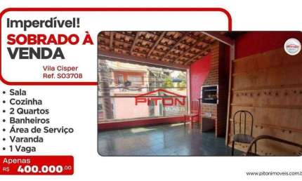 Casa com 2 quartos à venda na Rua Eliezer José de Macedo, 67, Vila Cisper, São Paulo