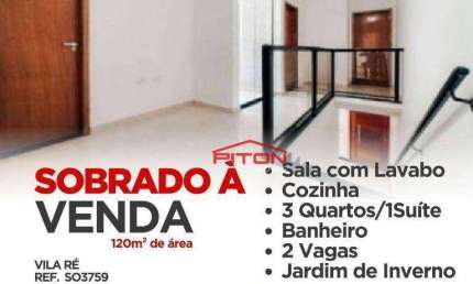 Casa com 3 quartos à venda na Rua Professor José Vieira de Morais, 169, Vila Ré, São Paulo