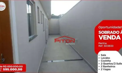 Casa com 2 quartos à venda na Rua Senador Godói, 234, Penha, São Paulo