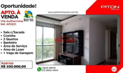 Apartamento com 2 quartos à venda na Praça Nossa Senhora da Anunciação, 80, Vila Guilhermina, São Paulo