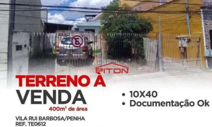 Terreno à venda na Rua da Lei, 15, Cangaíba, São Paulo