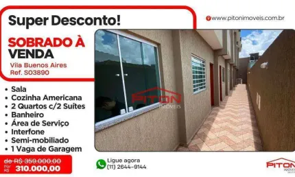 Casa com 2 quartos à venda na Rua Guaibim, 151, Vila Buenos Aires, São Paulo
