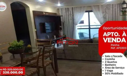 Apartamento com 2 quartos à venda na Rua Henrique de Sousa Queirós, 380, Penha, São Paulo