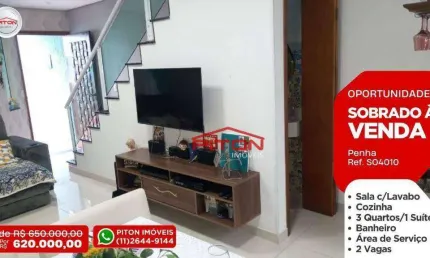 Casa com 3 quartos à venda na Rua Dona Joaquina Santana, 318, Penha, São Paulo