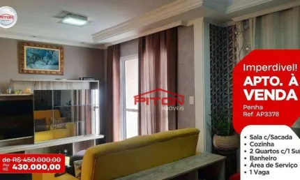 Apartamento com 2 quartos à venda na Rua Mercedes Lopes, 480, Penha, São Paulo