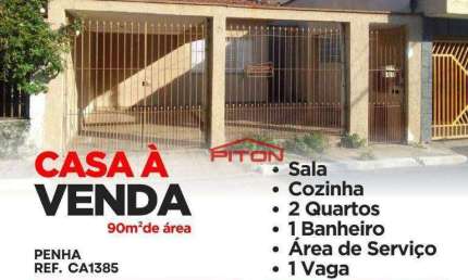 Casa com 2 quartos à venda na Rua Franklin Rodrigues Silveira, 12, Cangaíba, São Paulo