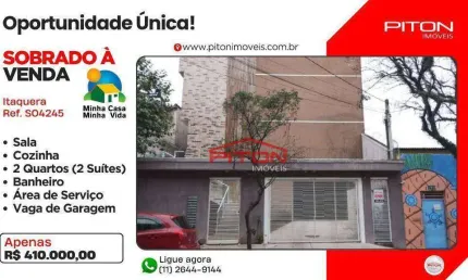 Casa com 2 quartos à venda na Rua Maria Baumann Mendonça, 182, Itaquera, São Paulo