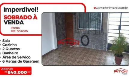 Casa com 2 quartos à venda na Rua Verena, 109, Penha, São Paulo