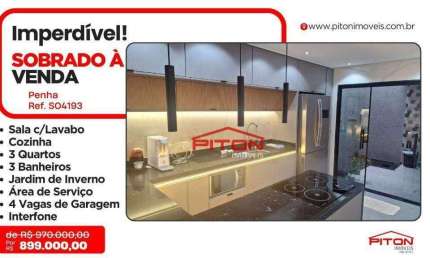 Casa com 3 quartos à venda na Rua São Vicente De Araguaia, 67, Penha, São Paulo
