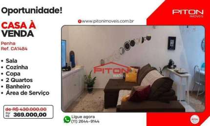 Casa com 2 dormitórios, 73 m² - venda por R$ 369.000,00 ou aluguel por R$ 1.941,00/mês - Penha - São Paulo/SP