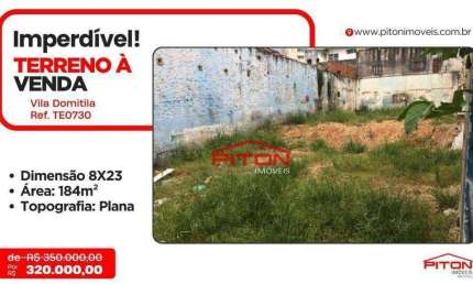 Terreno comercial à venda na Rua Congonhinhas, 9, Vila Costa Melo, São Paulo