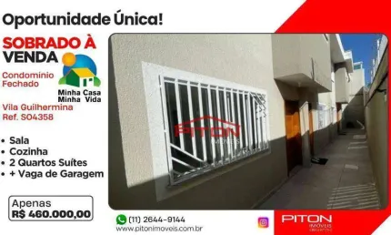 Casa em condomínio fechado com 2 quartos à venda na Rua Jandaia do Sul, 240, Vila Guilhermina, São Paulo