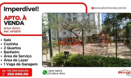 Apartamento com 2 quartos à venda na Avenida Nicolau Jacinto, 685, Artur Alvim, São Paulo