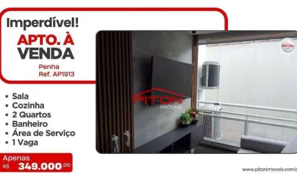 Apartamento com 1 quarto à venda na Rua Dois de Janeiro, 112, Penha, São Paulo