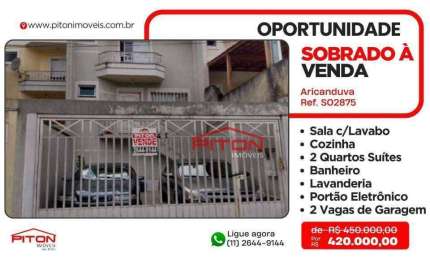 Casa com 2 quartos à venda na Rua Ipirá, 41, Aricanduva, São Paulo