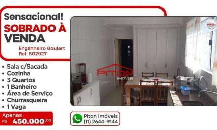 Casa com 2 quartos à venda na Rua Professor Alves Pedroso, 54, Engenheiro Goulart, São Paulo