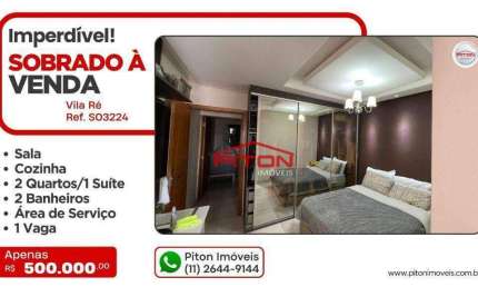 Casa com 2 quartos à venda na Rua Caçada Real, 98, Vila Ré, São Paulo