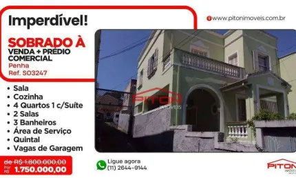Casa com 4 quartos à venda na Rua Comendador Cantinho, 352, Penha, São Paulo
