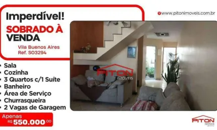 Casa com 3 quartos à venda na Rua Louis Garneray, 11, Vila Buenos Aires, São Paulo
