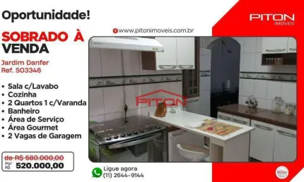 Casa com 2 quartos à venda na Rua Maciel Filho, 42, Jardim Danfer, São Paulo