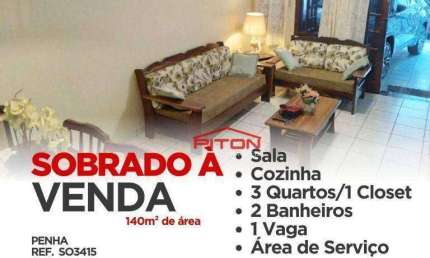 Casa com 3 quartos à venda na Travessa Ascendino Lisboa, 21, Penha, São Paulo
