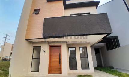 Casa em condomínio fechado com 3 quartos à venda na Rua Regina Stuzinski Ramos, 40, Costeira, São José dos Pinhais, 115 m2 por R$ 749.000