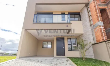 Casa em condomínio fechado com 3 quartos à venda na rua manoel martins, 905, costeira, são josé dos pinhais, 141 m2 por r$ 849.000